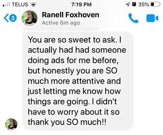 Ranell Foxhaven Customer Testimonial